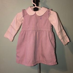 Purple 2 piece dress & shirt